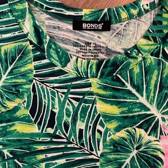 NWOT Cotton Blend Bonds Australia Tropical Print Tank XS - Picture 2 of 3